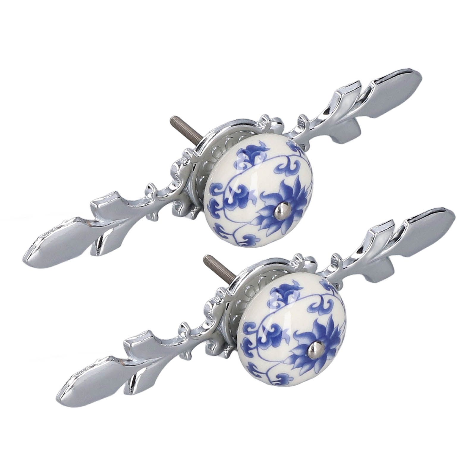 2pcs/set Ceramic Cabinet Handle Modern Simple Style Hand Painted Ceramic view 5