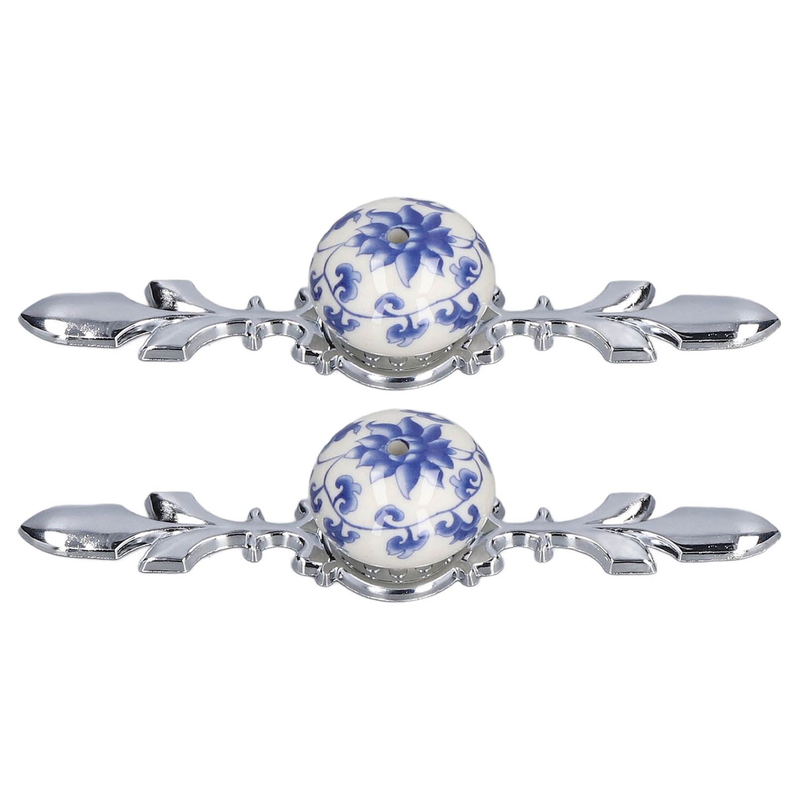2pcs/set Ceramic Cabinet Handle Modern Simple Style Hand Painted Ceramic view 6