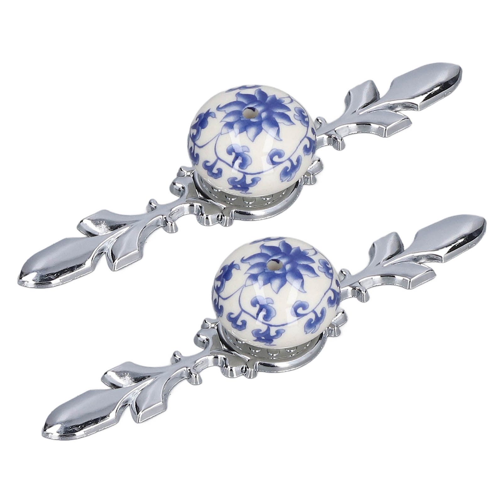 2pcs/set Ceramic Cabinet Handle Modern Simple Style Hand Painted Ceramic view 7
