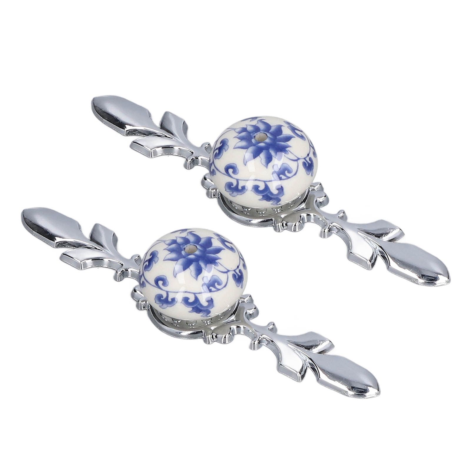 2pcs/set Ceramic Cabinet Handle Modern Simple Style Hand Painted Ceramic view 9