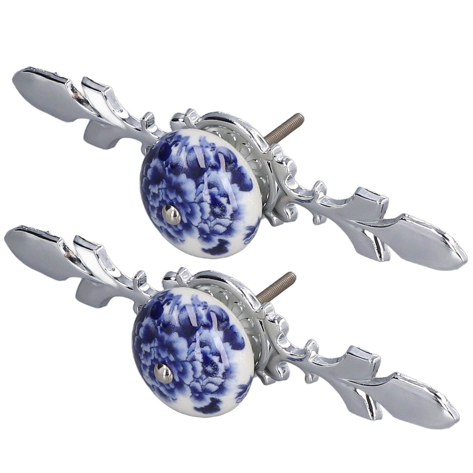 2pcs/set Ceramic Cabinet Handle Modern Simple Style Hand Painted Ceramic view 5