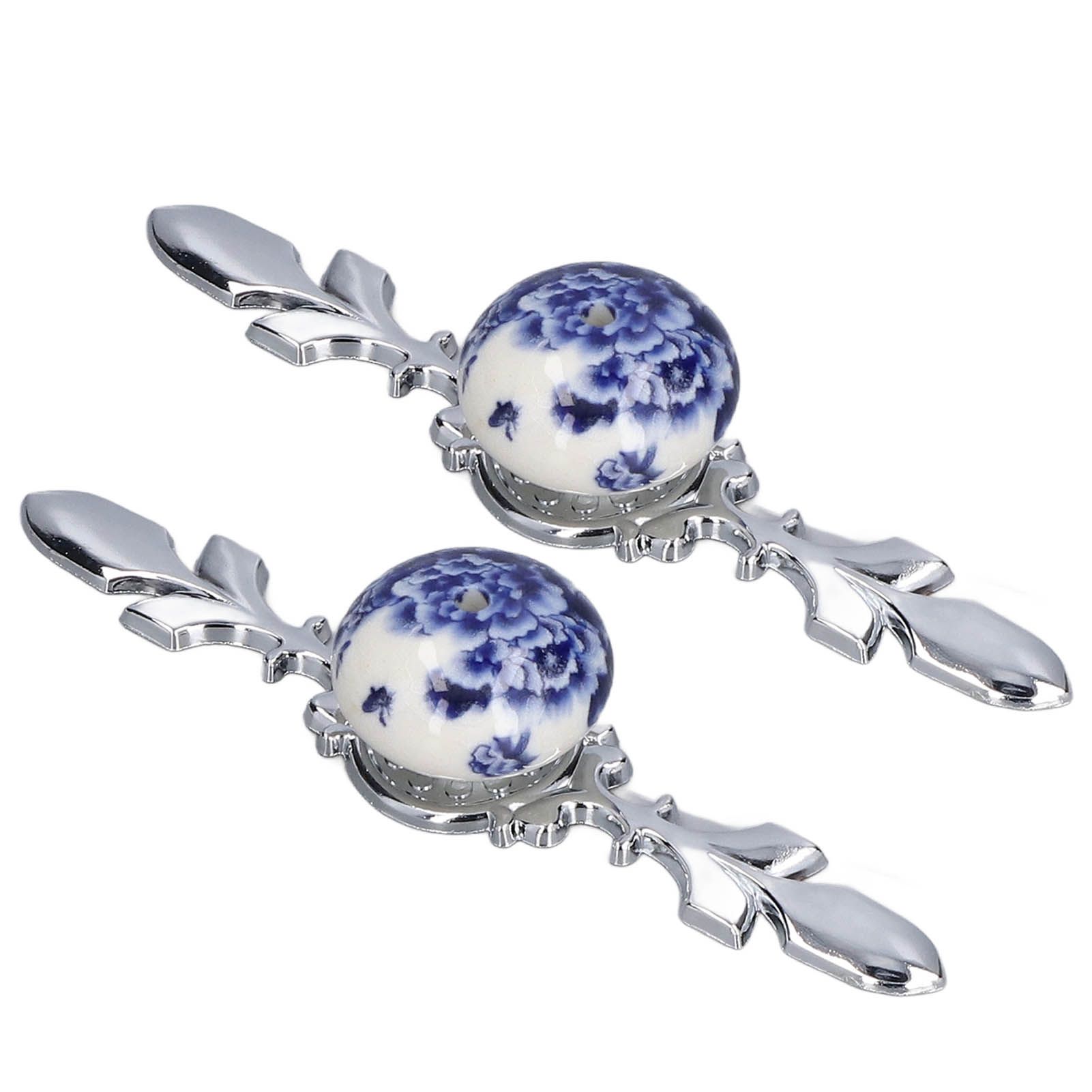 2pcs/set Ceramic Cabinet Handle Modern Simple Style Hand Painted Ceramic view 7