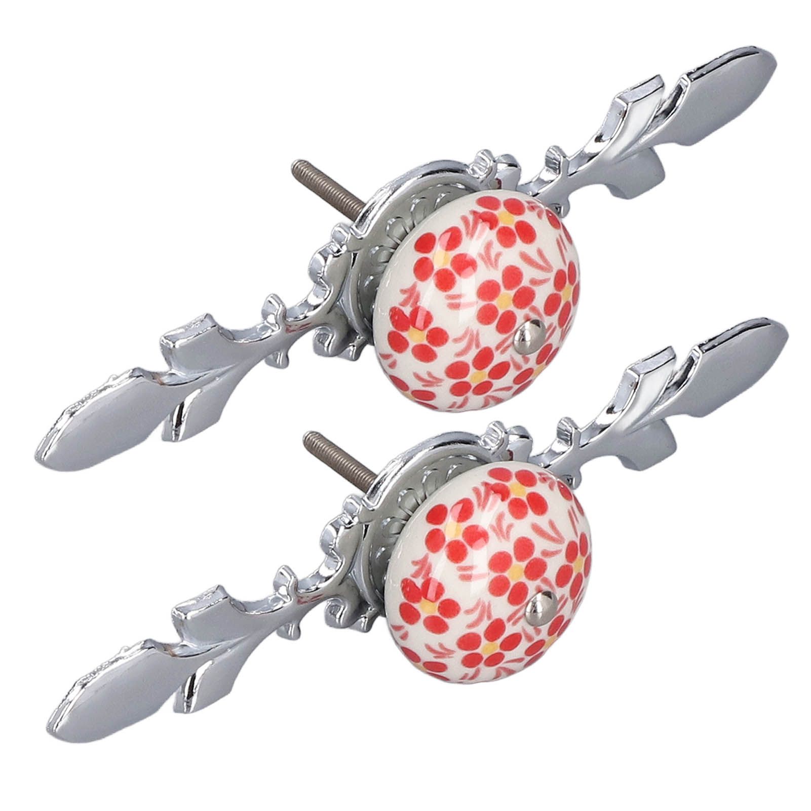2pcs/set Ceramic Cabinet Handle Modern Simple Style Hand Painted Ceramic view 4