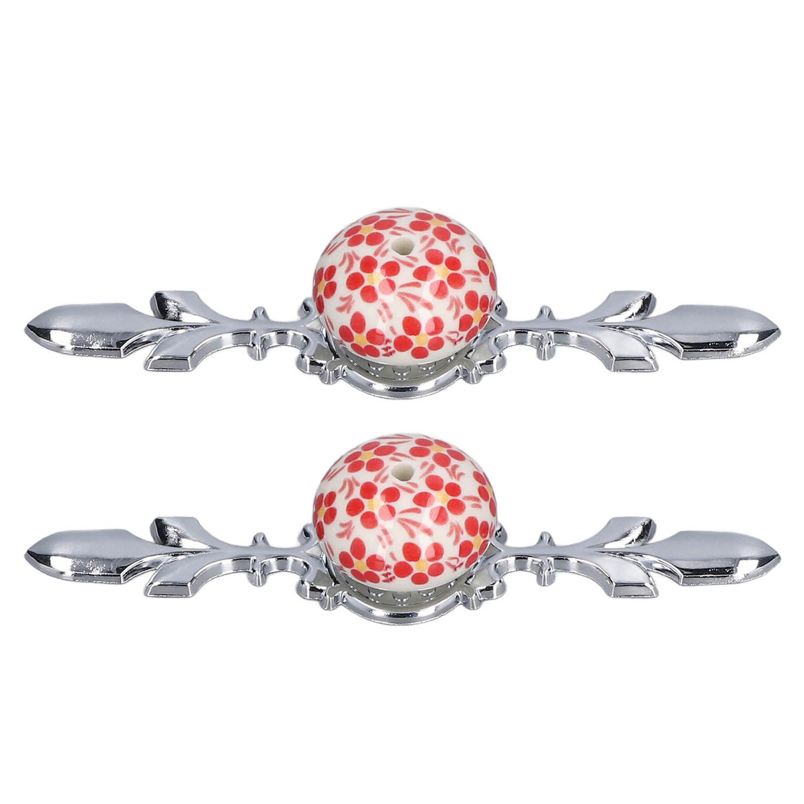 2pcs/set Ceramic Cabinet Handle Modern Simple Style Hand Painted Ceramic view 6