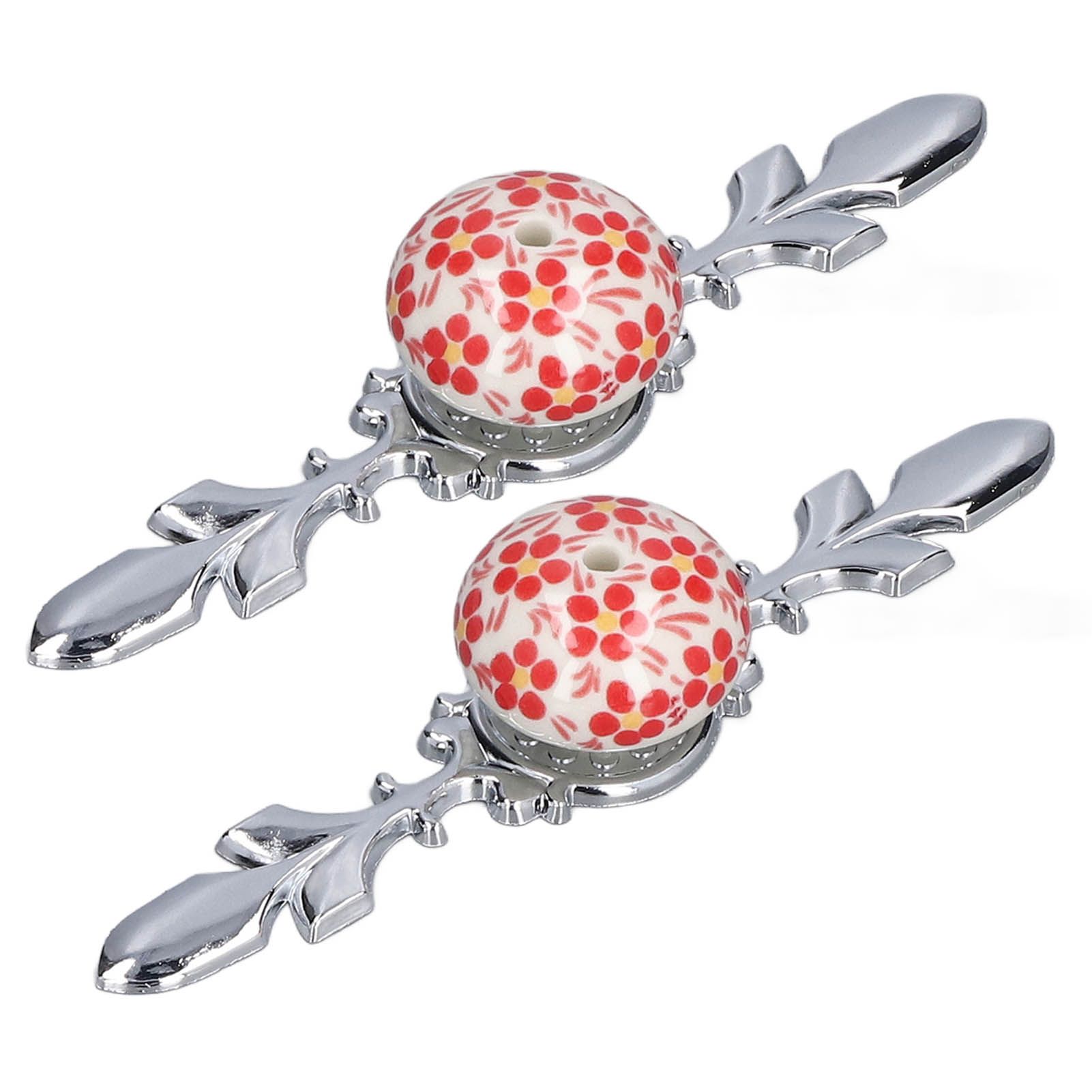 2pcs/set Ceramic Cabinet Handle Modern Simple Style Hand Painted Ceramic view 9