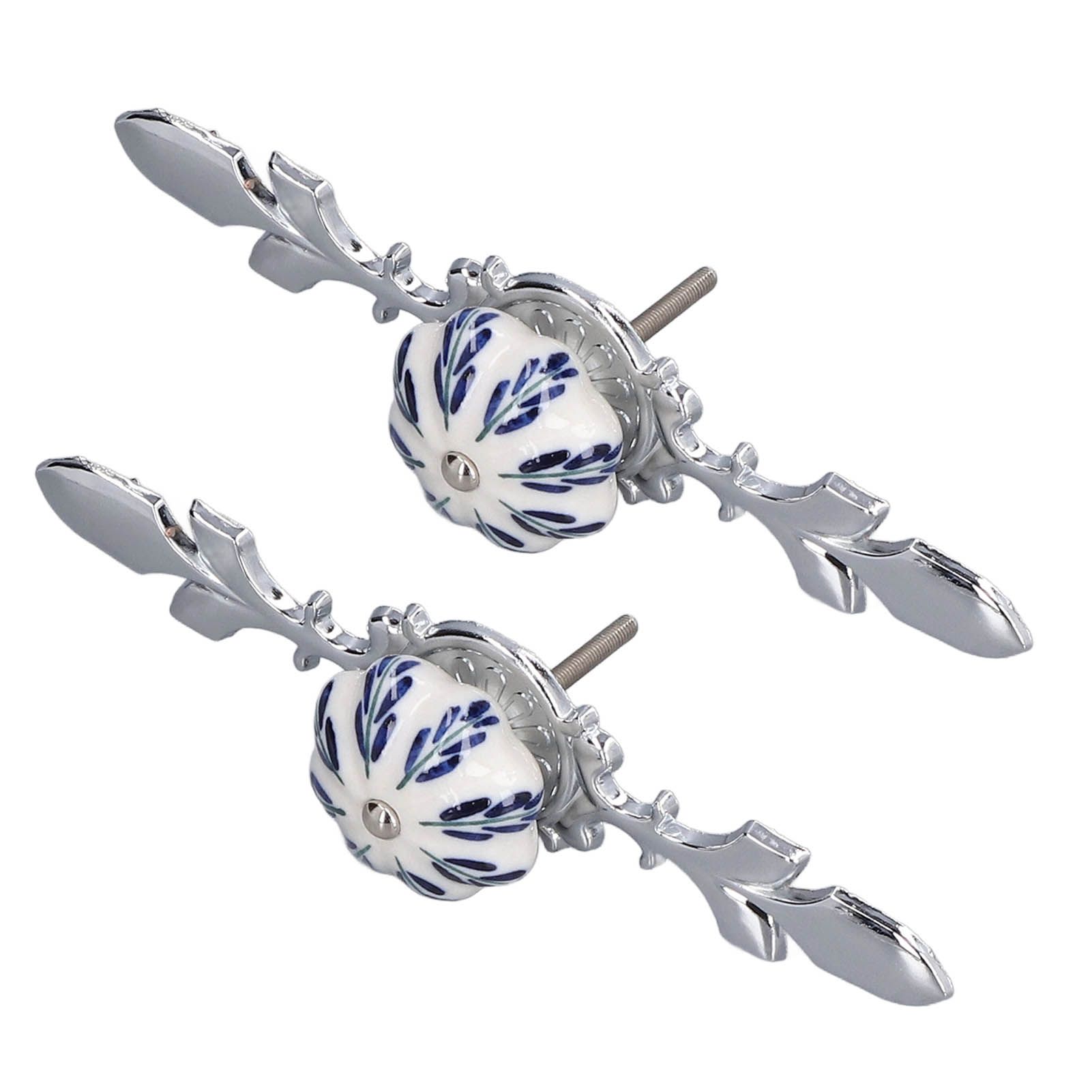 2pcs/set Ceramic Cabinet Handle Modern Simple Style Hand Painted Ceramic view 5