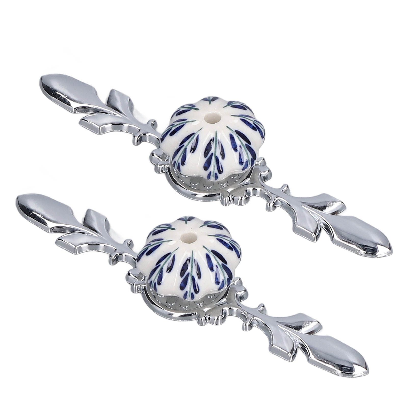 2pcs/set Ceramic Cabinet Handle Modern Simple Style Hand Painted Ceramic view 7