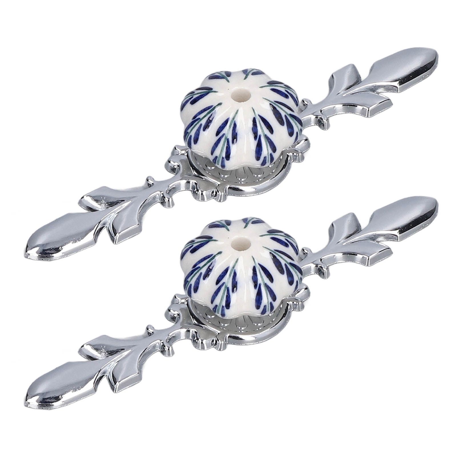 2pcs/set Ceramic Cabinet Handle Modern Simple Style Hand Painted Ceramic view 8