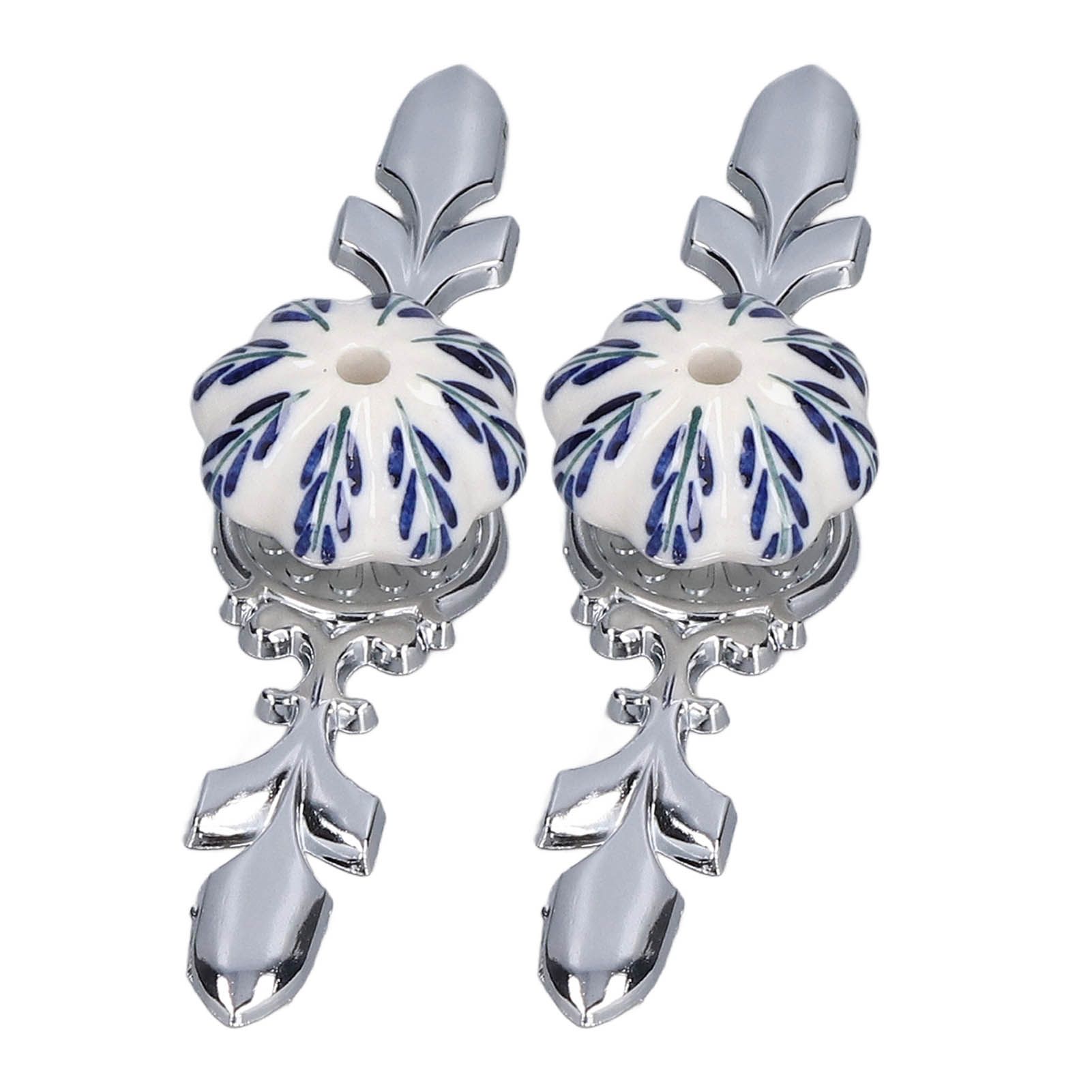 2pcs/set Ceramic Cabinet Handle Modern Simple Style Hand Painted Ceramic view 10