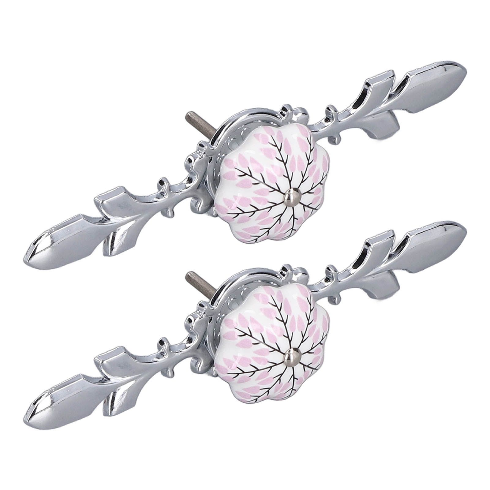 2pcs/set Ceramic Cabinet Handle Modern Simple Style Hand Painted Ceramic view 4