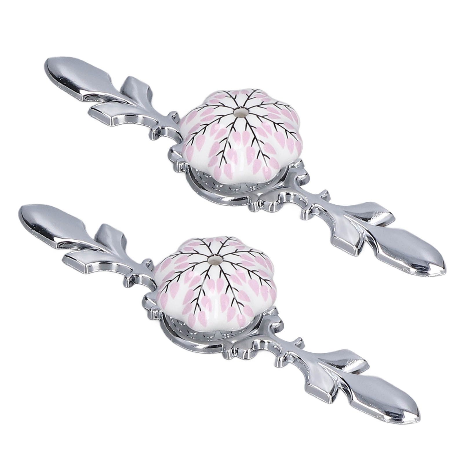 2pcs/set Ceramic Cabinet Handle Modern Simple Style Hand Painted Ceramic view 5