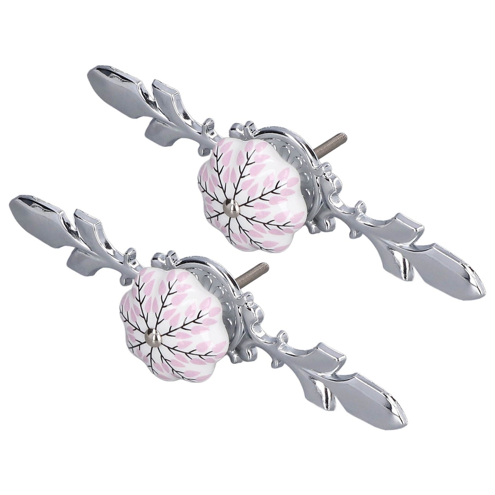 2pcs/set Ceramic Cabinet Handle Modern Simple Style Hand Painted Ceramic view 6