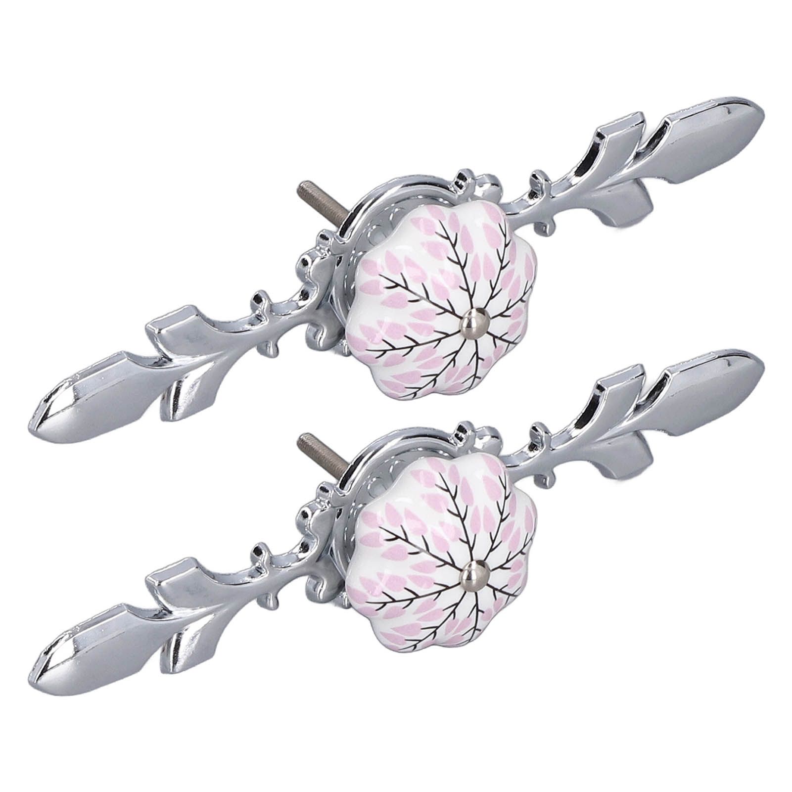 2pcs/set Ceramic Cabinet Handle Modern Simple Style Hand Painted Ceramic view 9