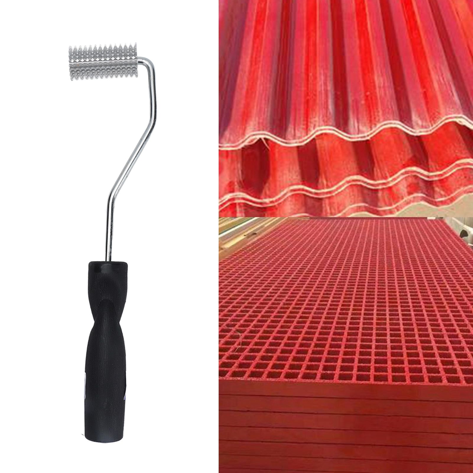 Fiberglass Laminating Roller 25x50mm Resin Bubble Spike Acetone Washable for view 12