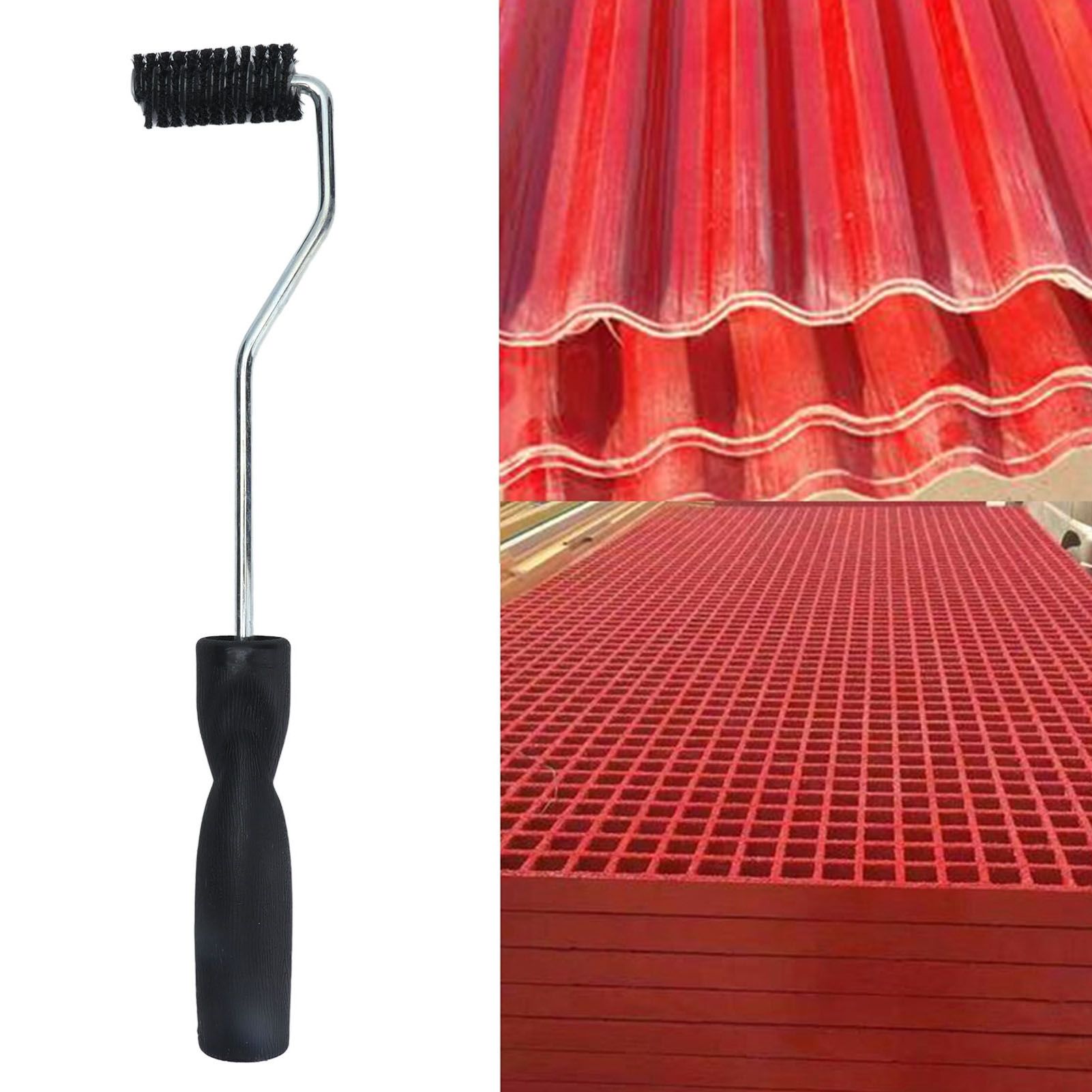 Fiberglass Laminating Roller 22x50mm Bristle Bubble Roller Aluminum Alloy view 12