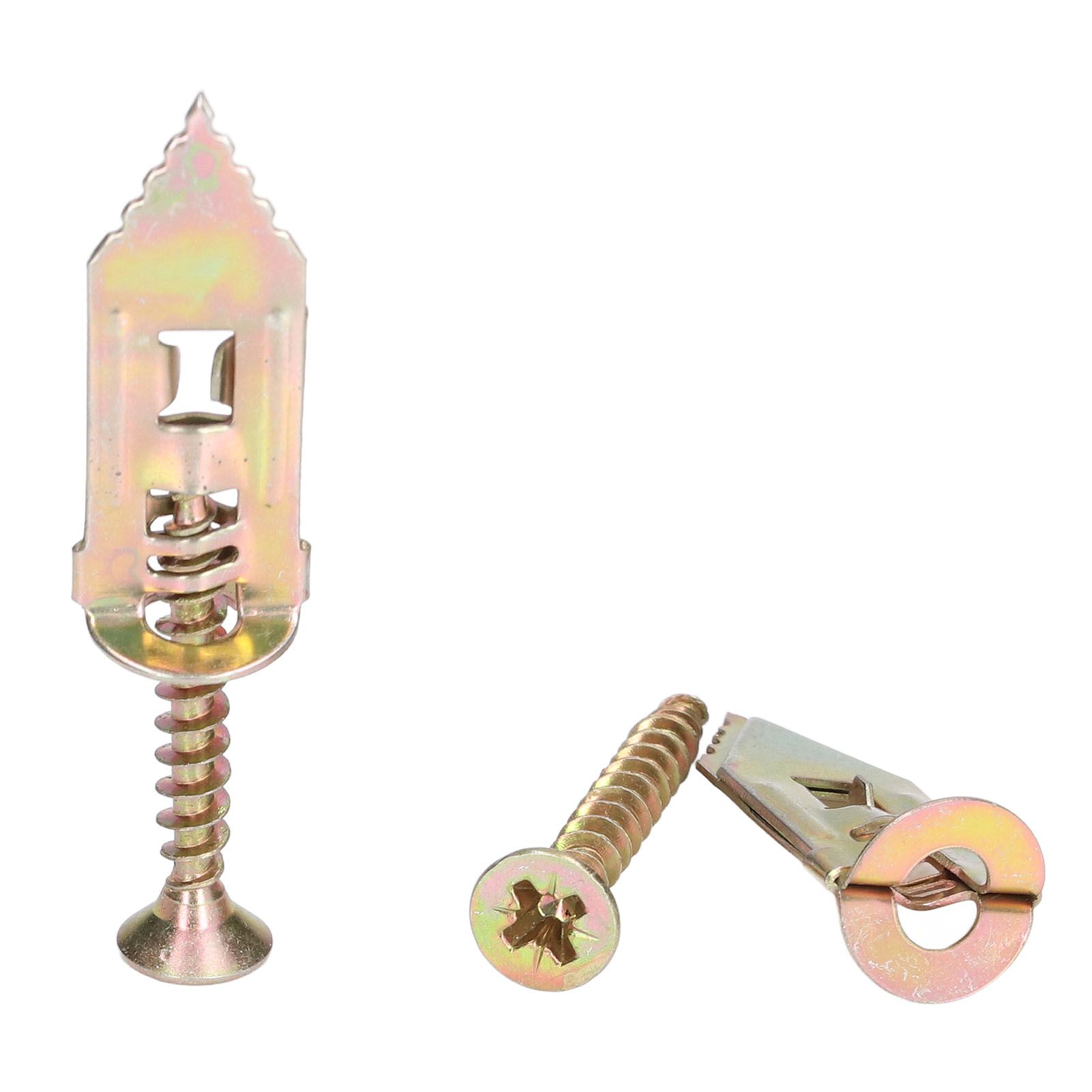 40Pack Self Drilling Anchors Screws Set Drywall Metal Anchors Knock Type for view 6