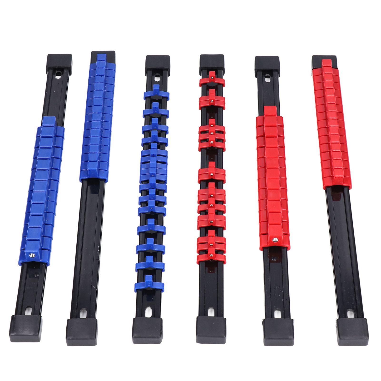 6pcs Socket Organizer Tray Multipurpose ABS 1/4in 3/8in 1/2in Auto Repairing Tools view 3