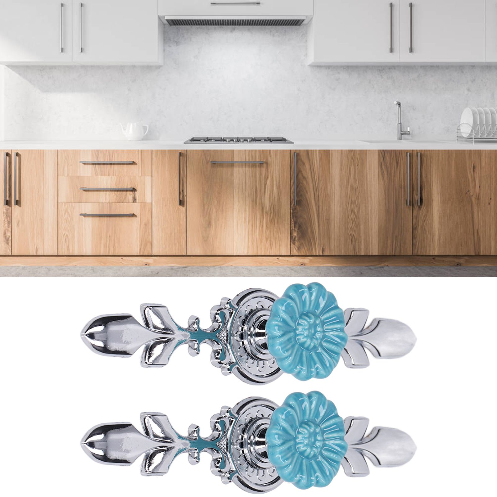 2Set Cabinet Knob Zinc Alloy Single Hole Closet Drawer Wardrobe Knob for Home view 11