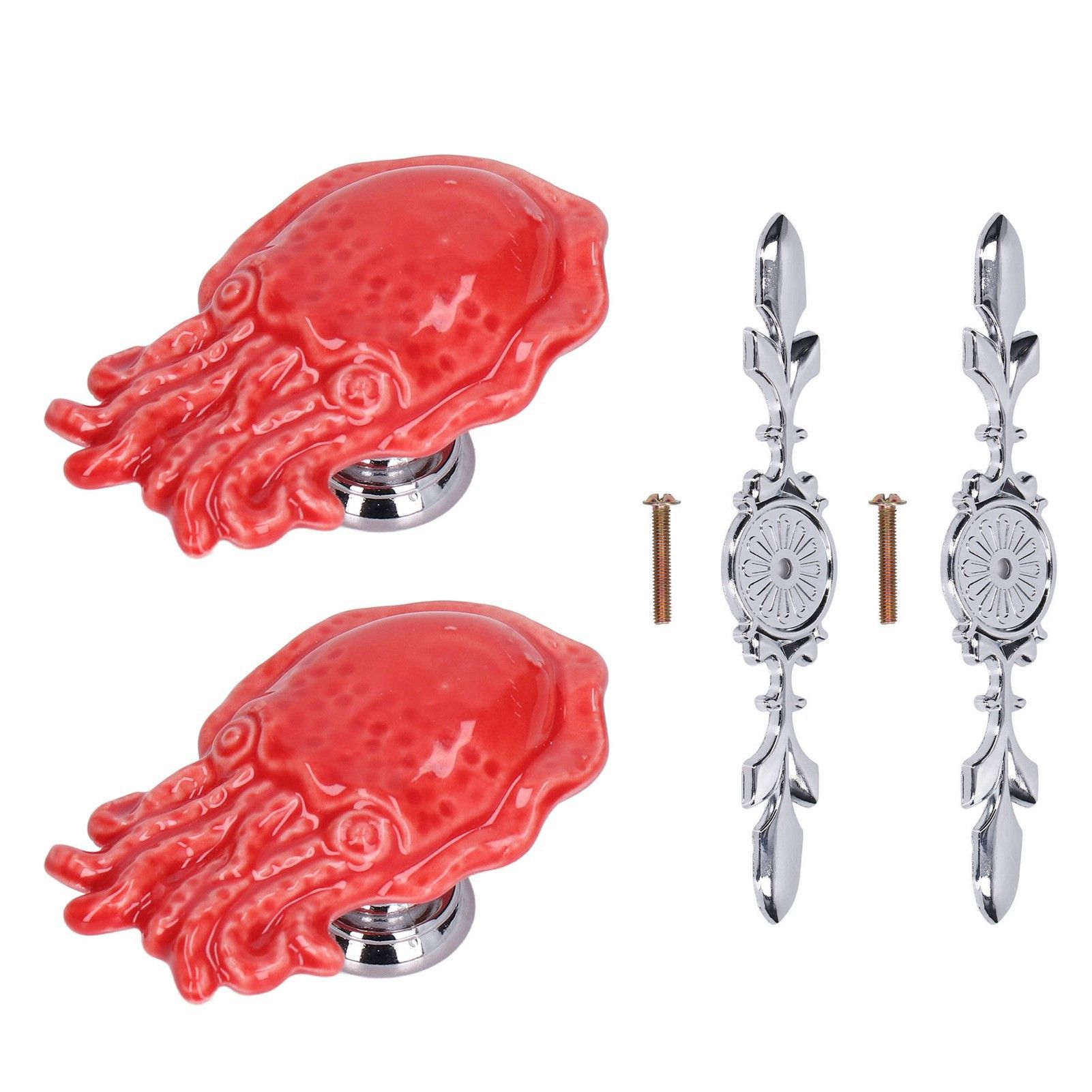2Set Drawer Pull Knob Zinc Alloy Cabinet Wardrobe Closet Knob for Kitchen