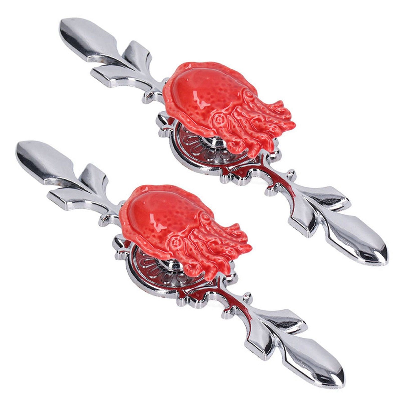 2Set Drawer Pull Knob Zinc Alloy Cabinet Wardrobe Closet Knob for Kitchen view 3