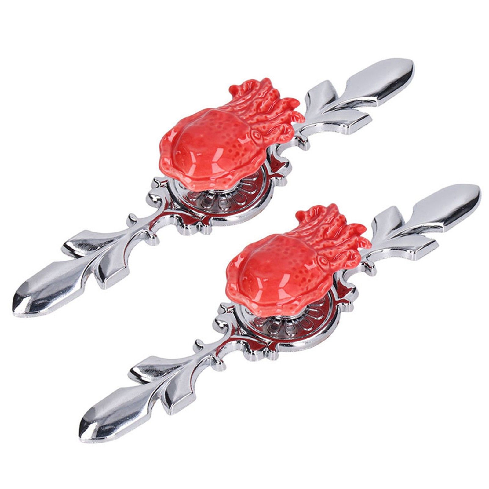 2Set Drawer Pull Knob Zinc Alloy Cabinet Wardrobe Closet Knob for Kitchen view 5