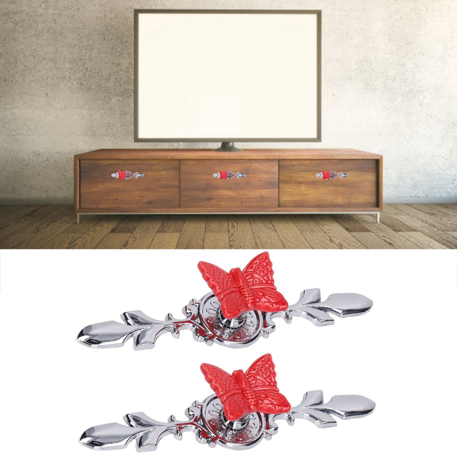 2Set Drawer Pull Knob Zinc Alloy Cabinet Wardrobe Closet Knob for Kitchen view 11