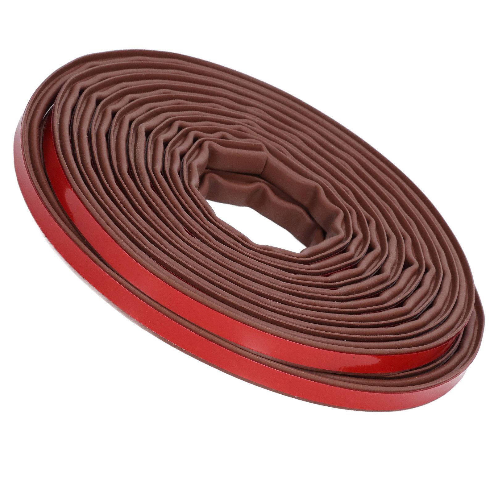 6m Door Sealing Strip Silicone Rubber Self Adhesive Weather Strip Brown Window view 2