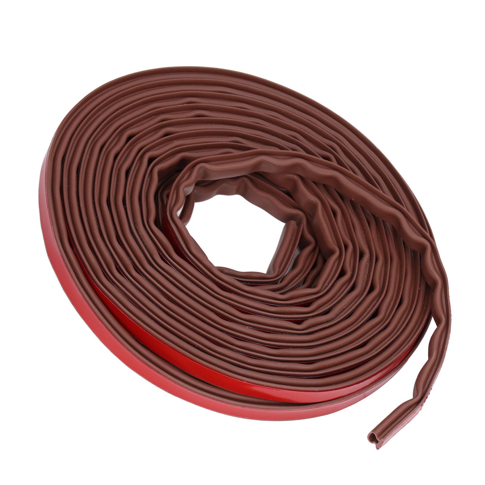 6m Door Sealing Strip Silicone Rubber Self Adhesive Weather Strip Brown Window view 3