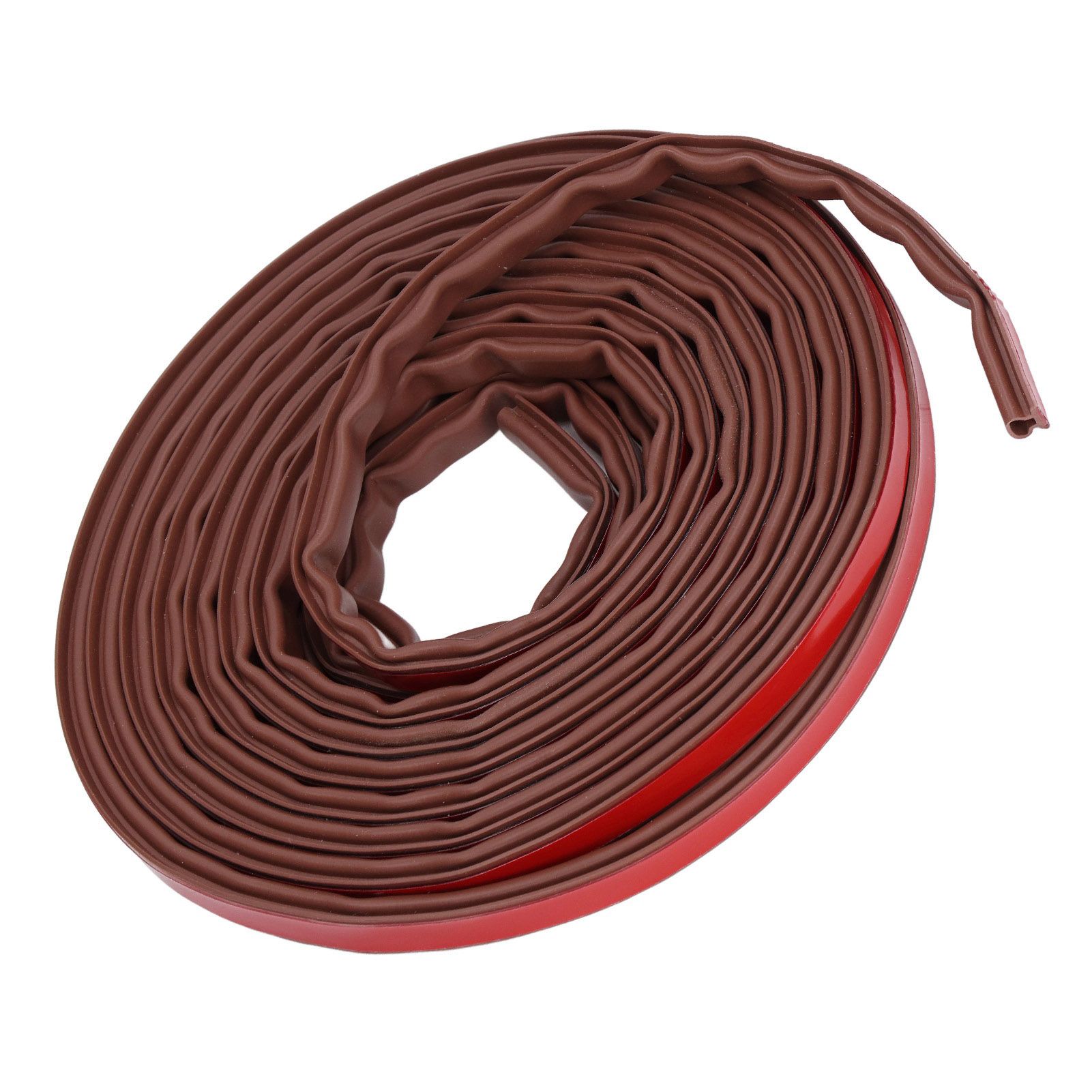6m Door Sealing Strip Silicone Rubber Self Adhesive Weather Strip Brown Window view 4