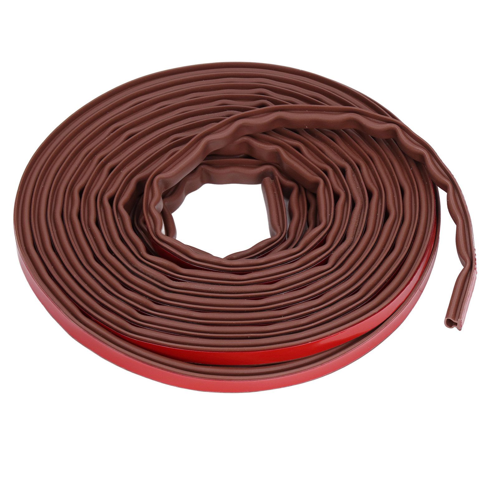 6m Door Sealing Strip Silicone Rubber Self Adhesive Weather Strip Brown Window view 5