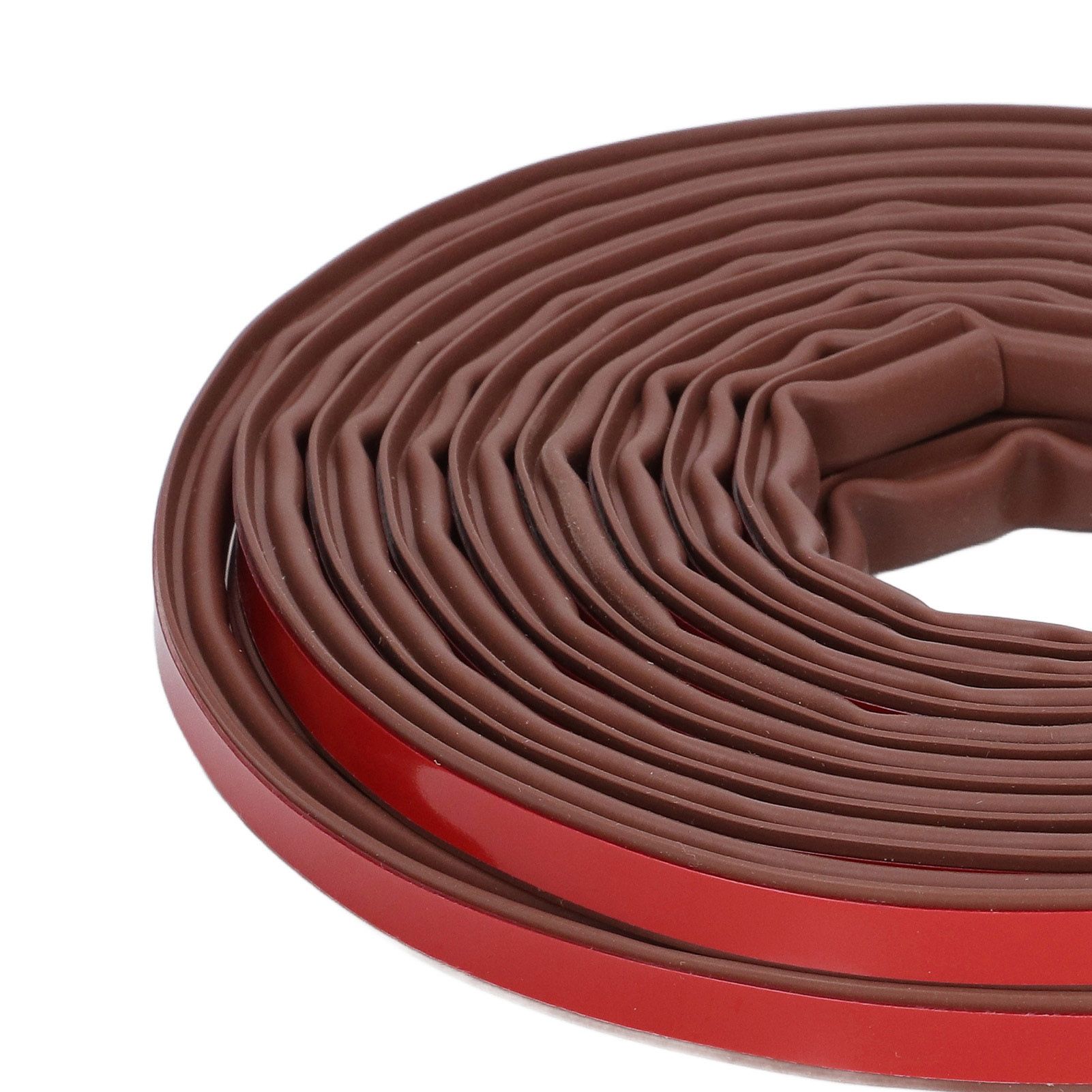 6m Door Sealing Strip Silicone Rubber Self Adhesive Weather Strip Brown Window view 15
