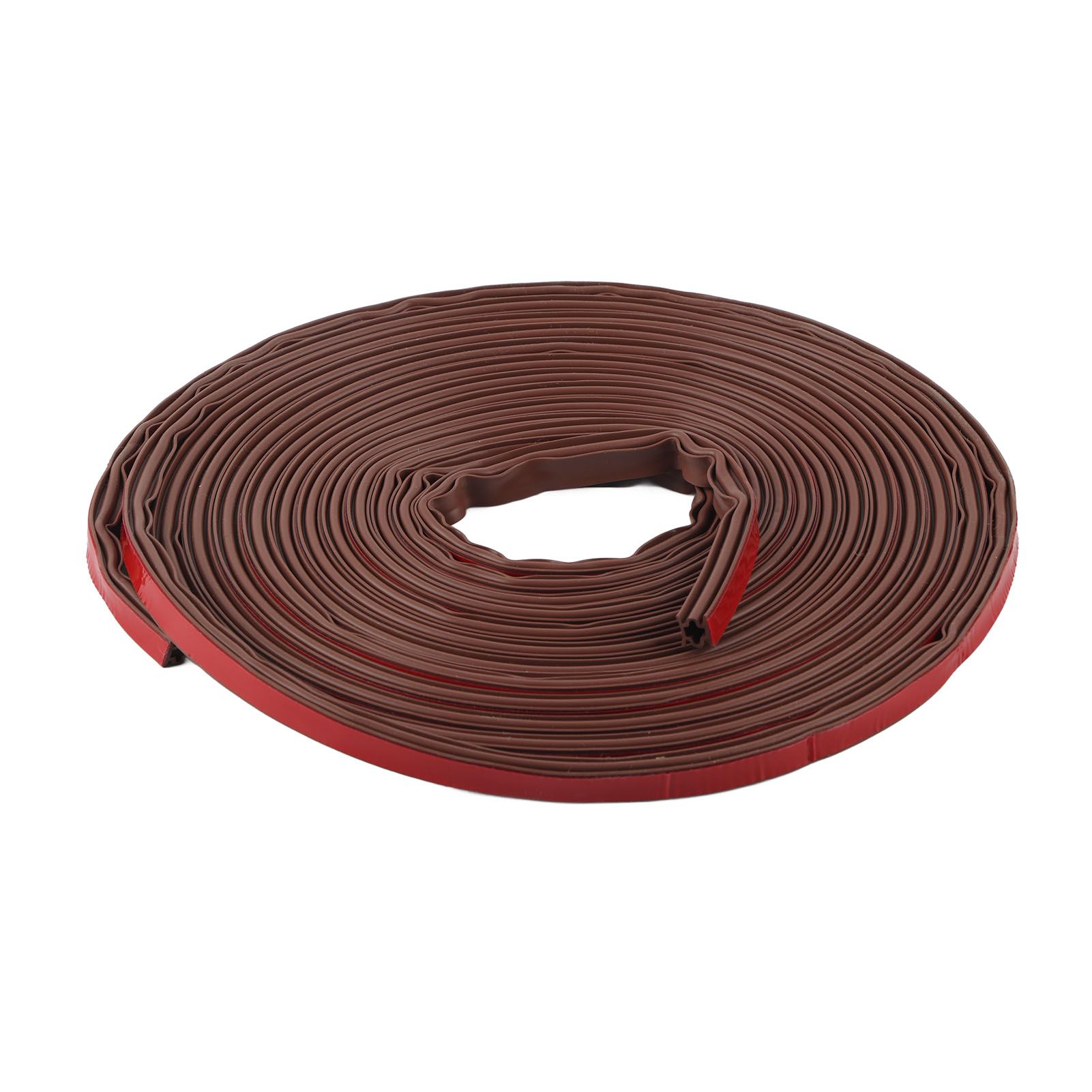 6m Door Sealing Strip Silicone Rubber Self Adhesive Weather Strip Brown Window view 3
