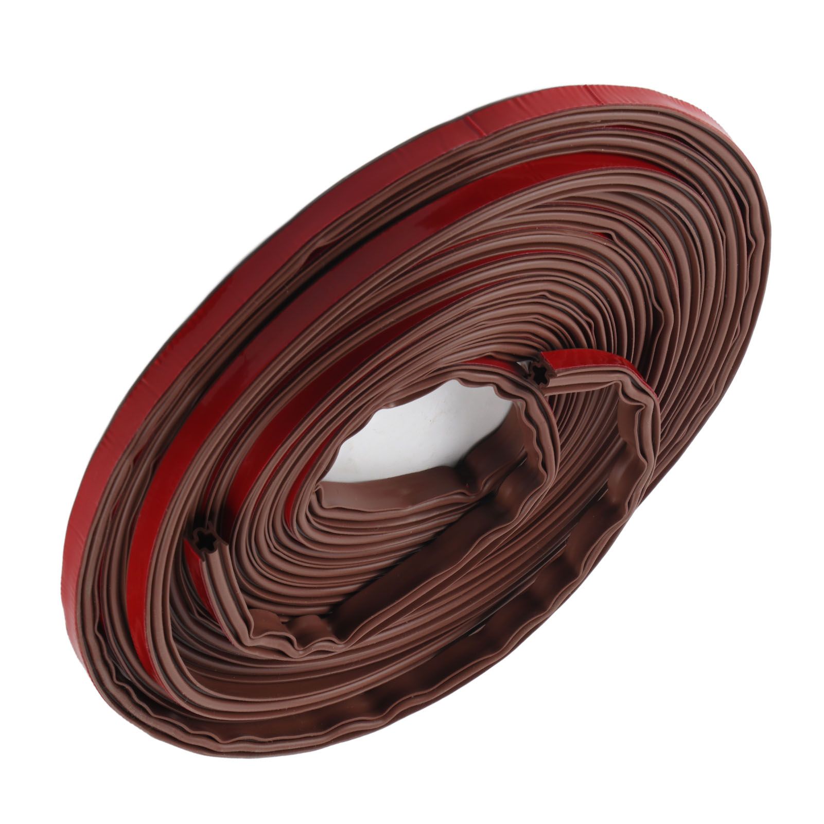 6m Door Sealing Strip Silicone Rubber Self Adhesive Weather Strip Brown Window view 6