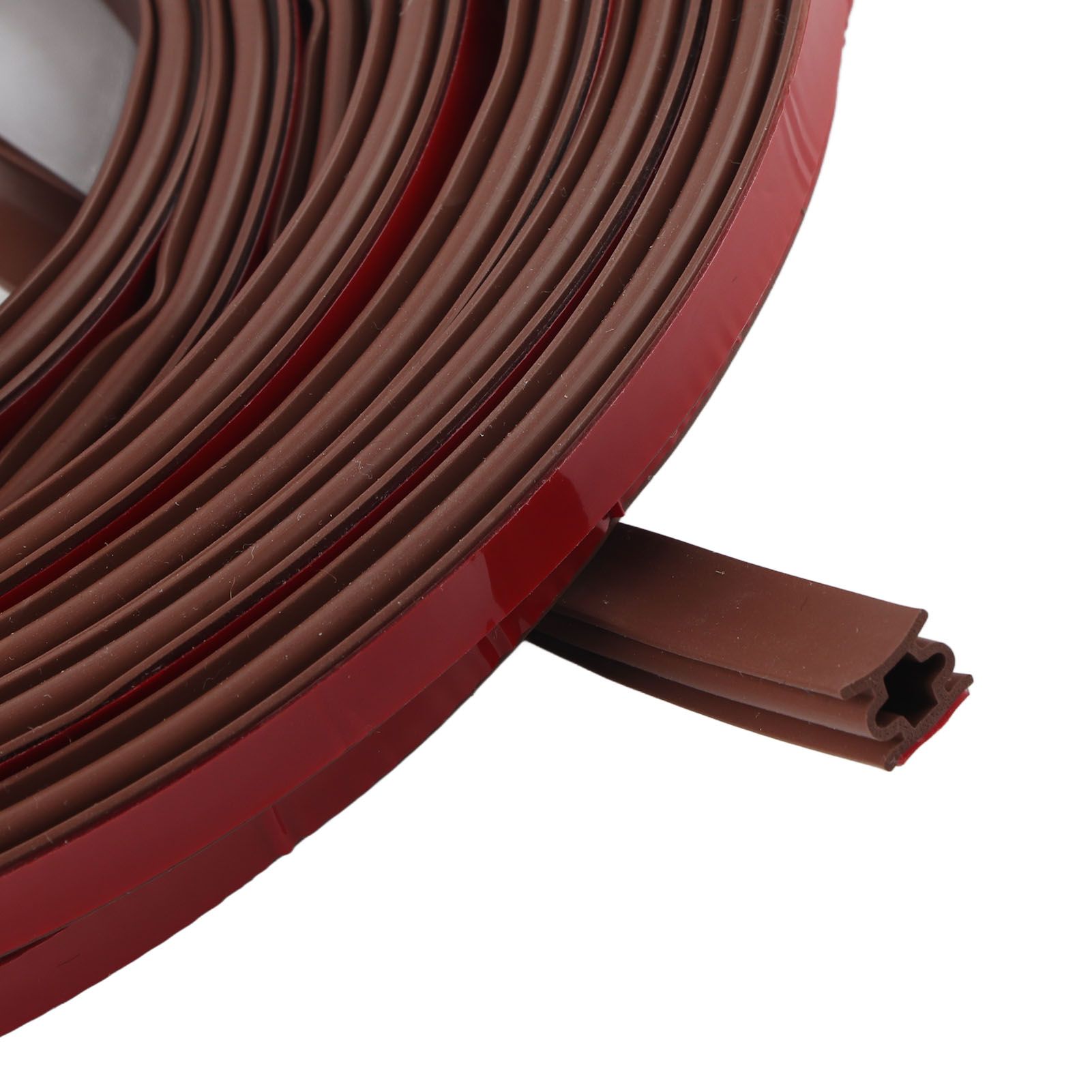 6m Door Sealing Strip Silicone Rubber Self Adhesive Weather Strip Brown Window view 15