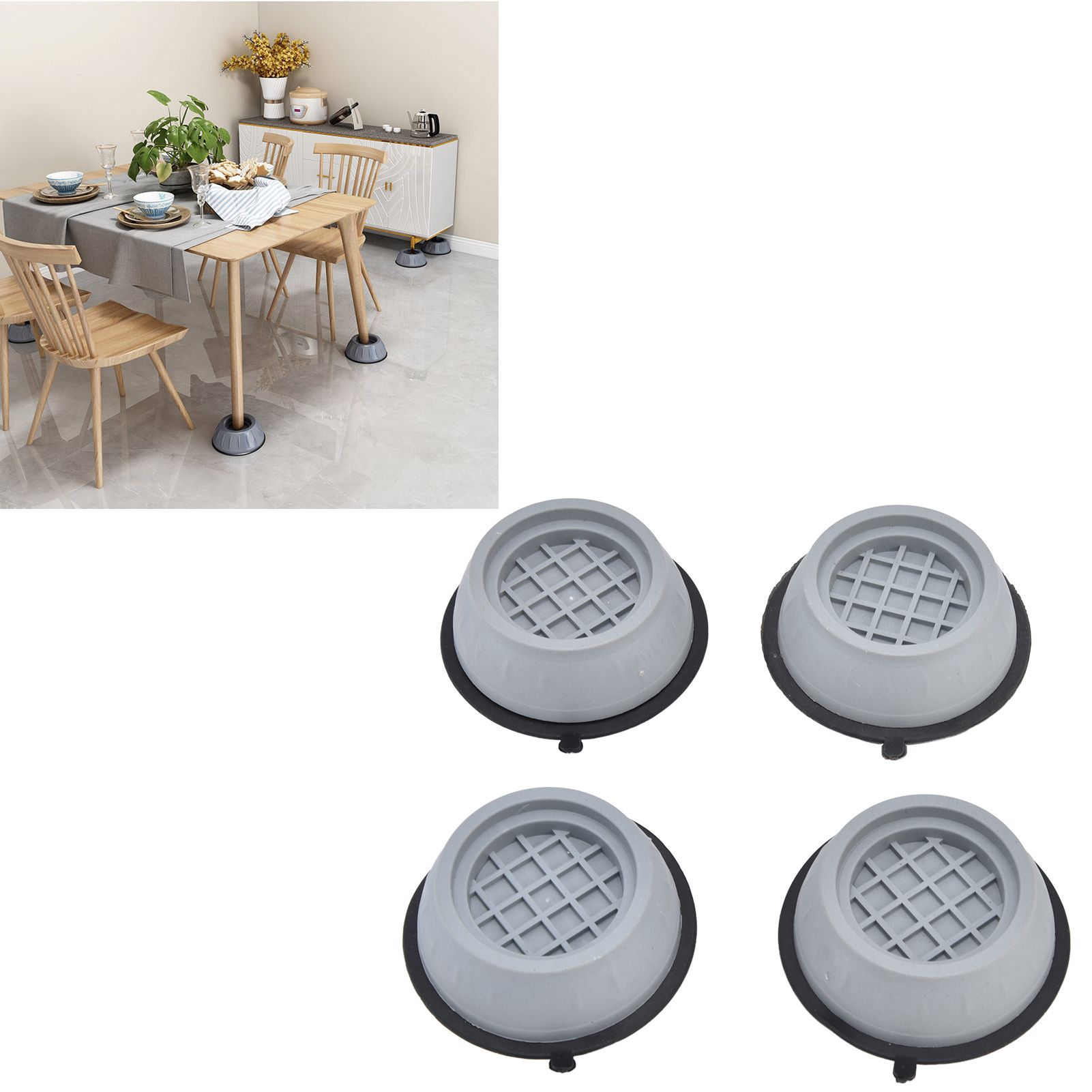 4pcs Washing Machine Pad Shockproof Noise Cancelling Prevent Slip Washer Foot view 11
