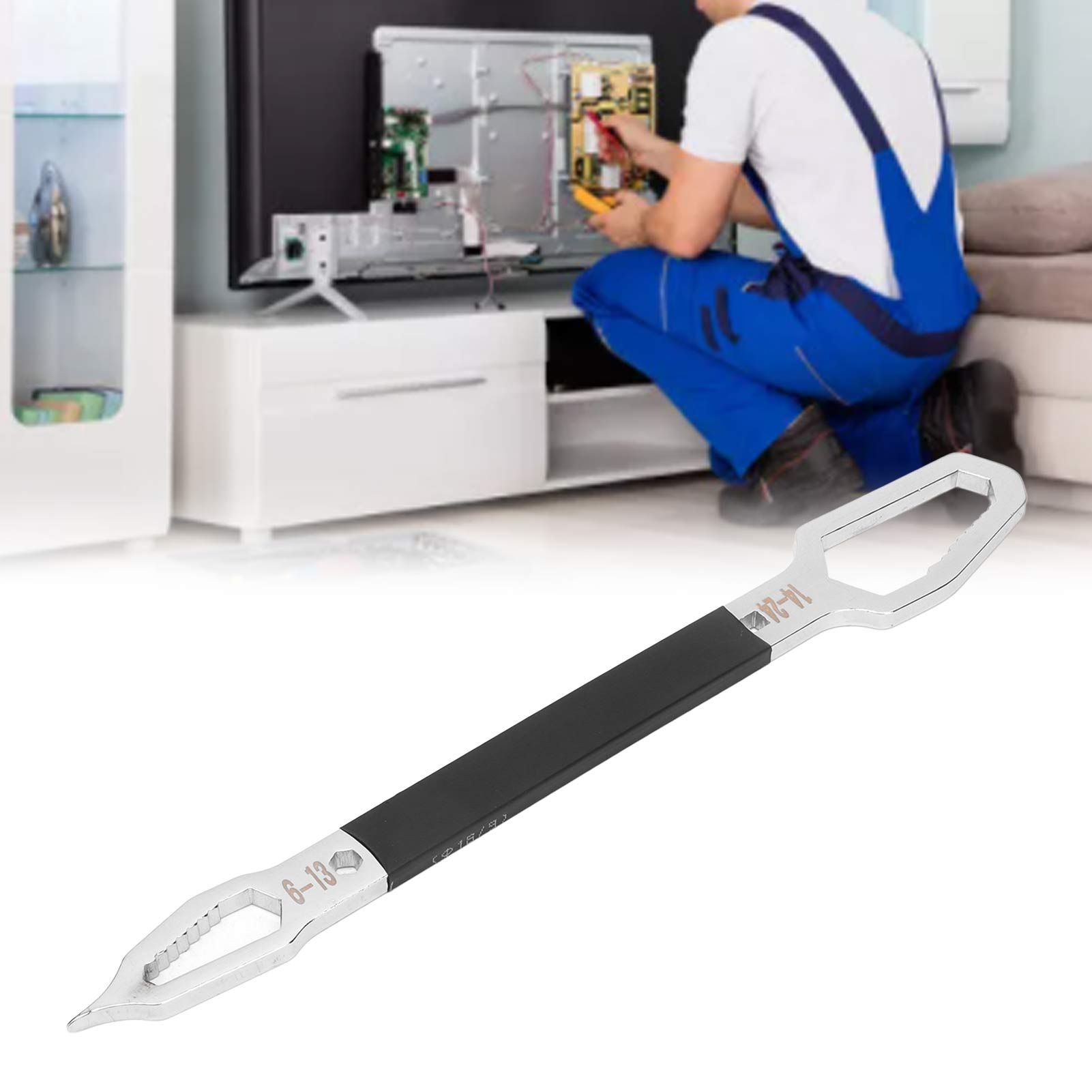 Shaped Wrench Double Ended Multifunctional Universal Unique Ultra Long Design view 12