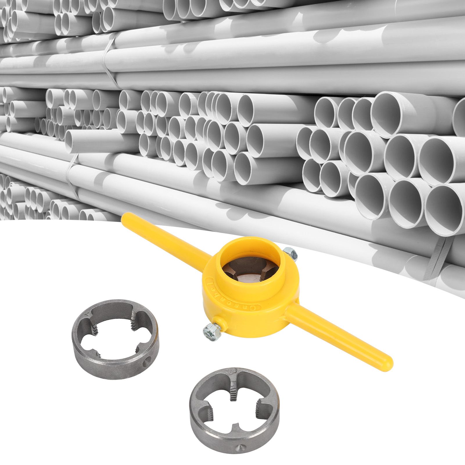 Pipe Threader 60 Degree Durable Manual Pipe Threading Kit with 3 Different view 11