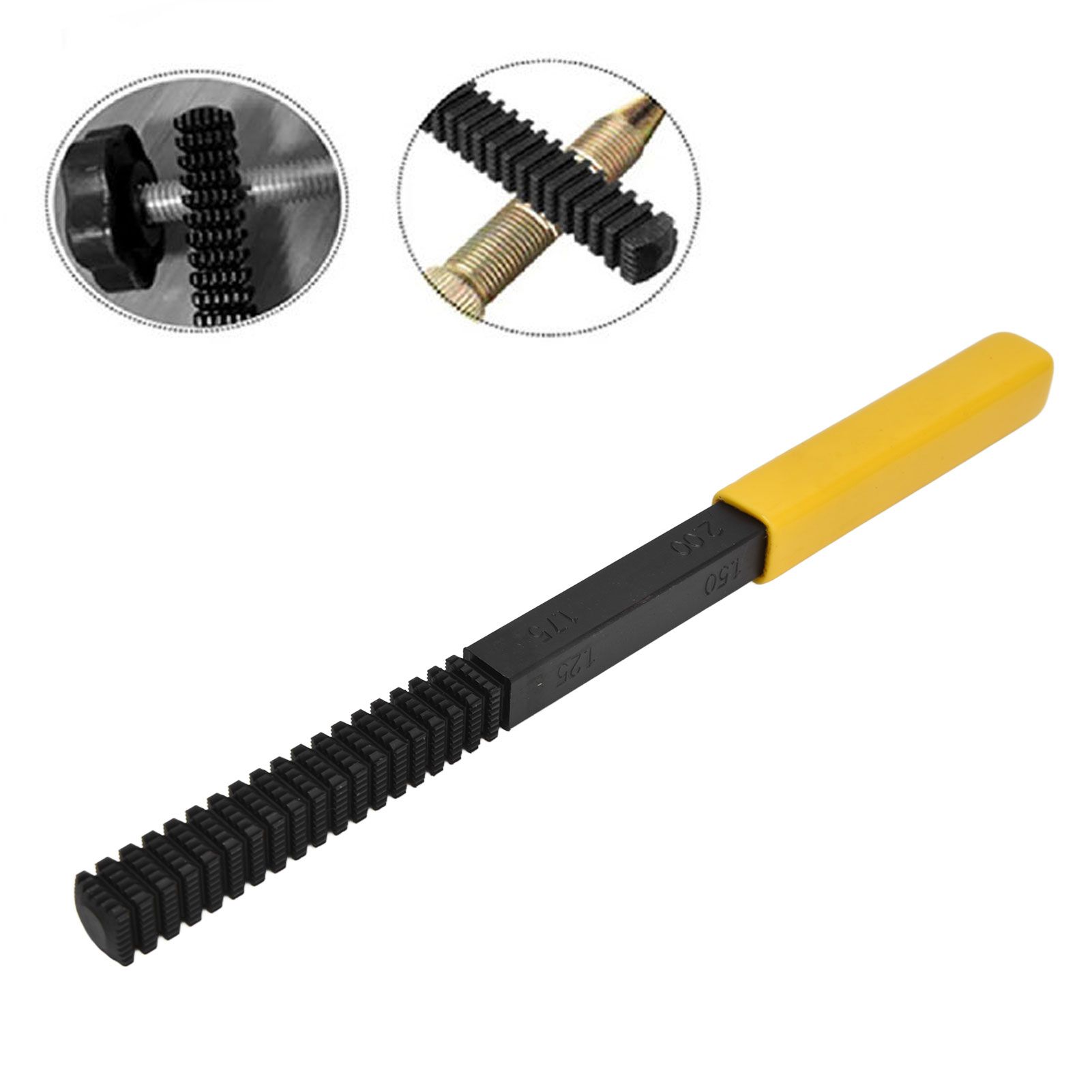 Thread File Screw Thread Restoring Tool Repair Accessory with Detachable view 12