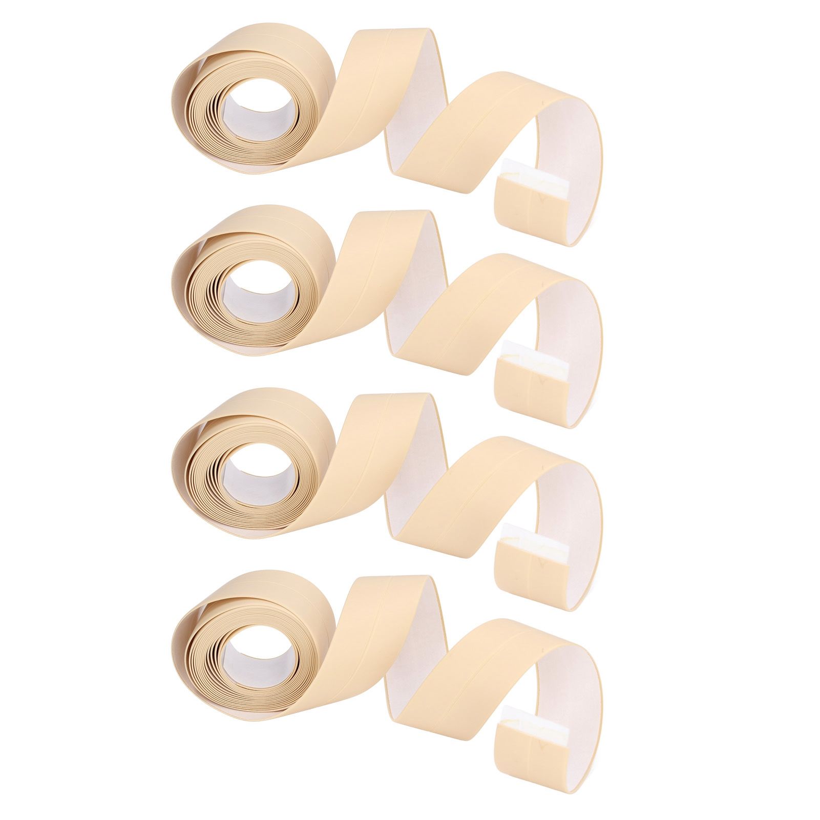 4Pcs Kitchen Sealant Strip PVC Waterproof Self Adhesive Sealing Tape for view 9