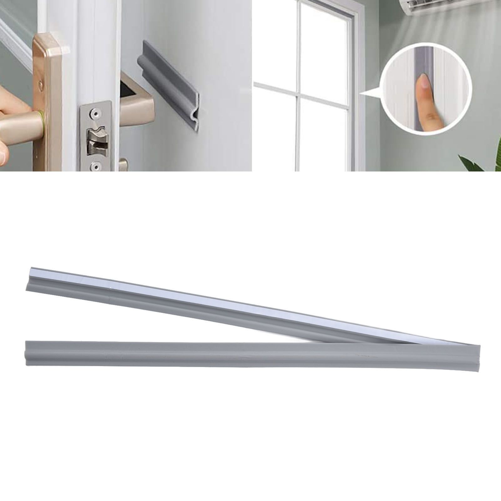 Weather Stripping Gray Elastic Durable Convenient Practical Easy Replaceable view 11