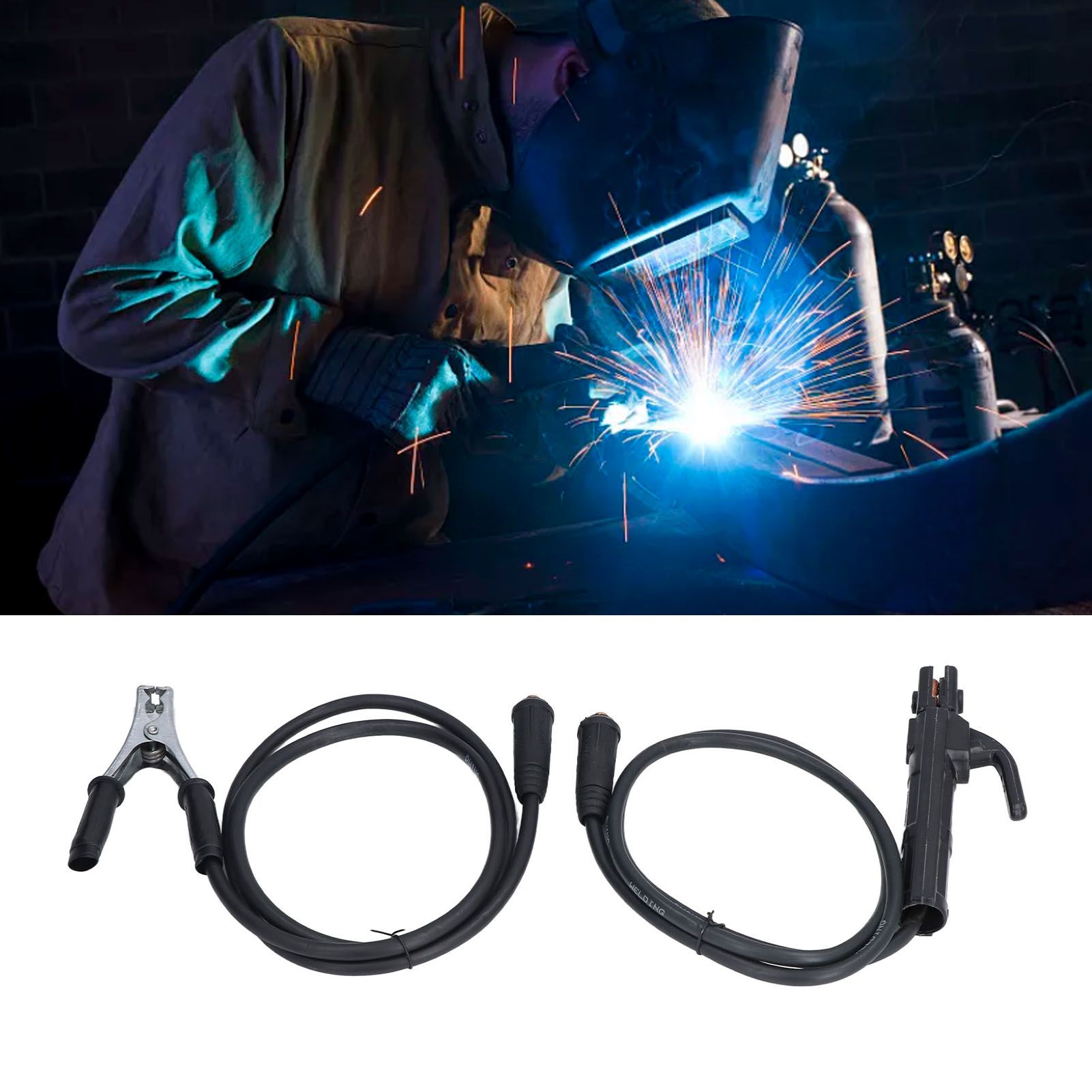 300A Ground Welding Earth Clamp Set with 1.5m Cable for ARC ZX7 MMA Welding view 11
