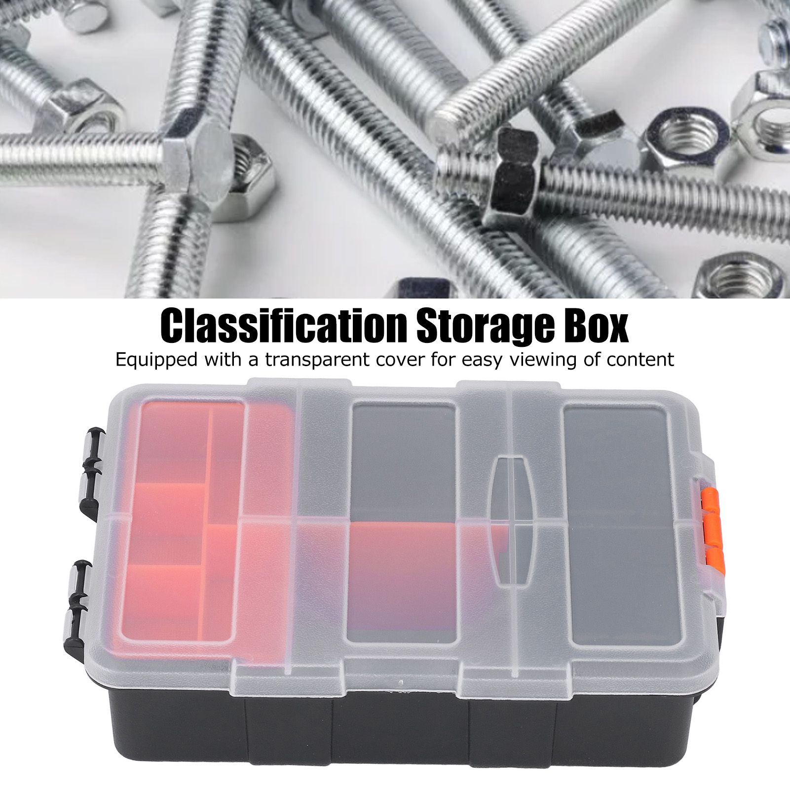 Parts Box Classification Grid Storage Box PVC Components Parts Tool Organizer view 15