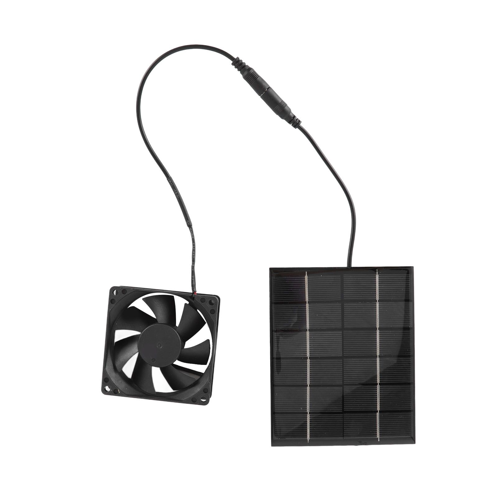 Solar Panel Fan Exhaust Air Ventilation Heat Dissipation Tool for Greenhouse Shed view 3