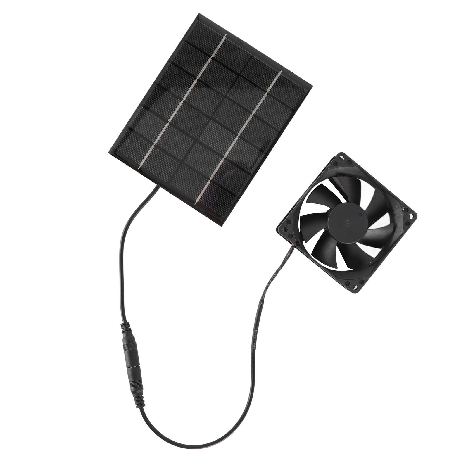 Solar Panel Fan Exhaust Air Ventilation Heat Dissipation Tool for Greenhouse Shed view 4