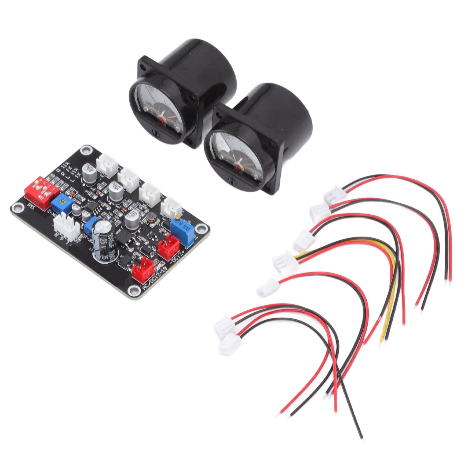 2pcs VU Level Meter Power Amplifier VU Panel Meter with Driver Board for view 2