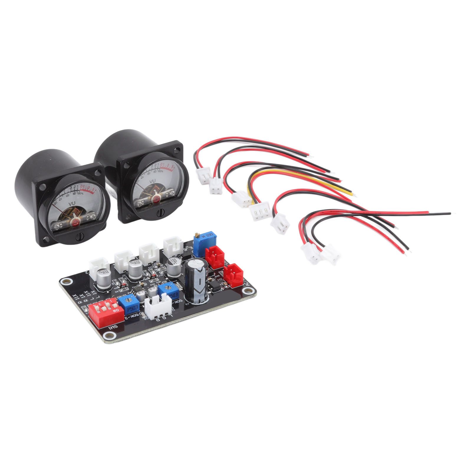 2pcs VU Level Meter Power Amplifier VU Panel Meter with Driver Board for view 3