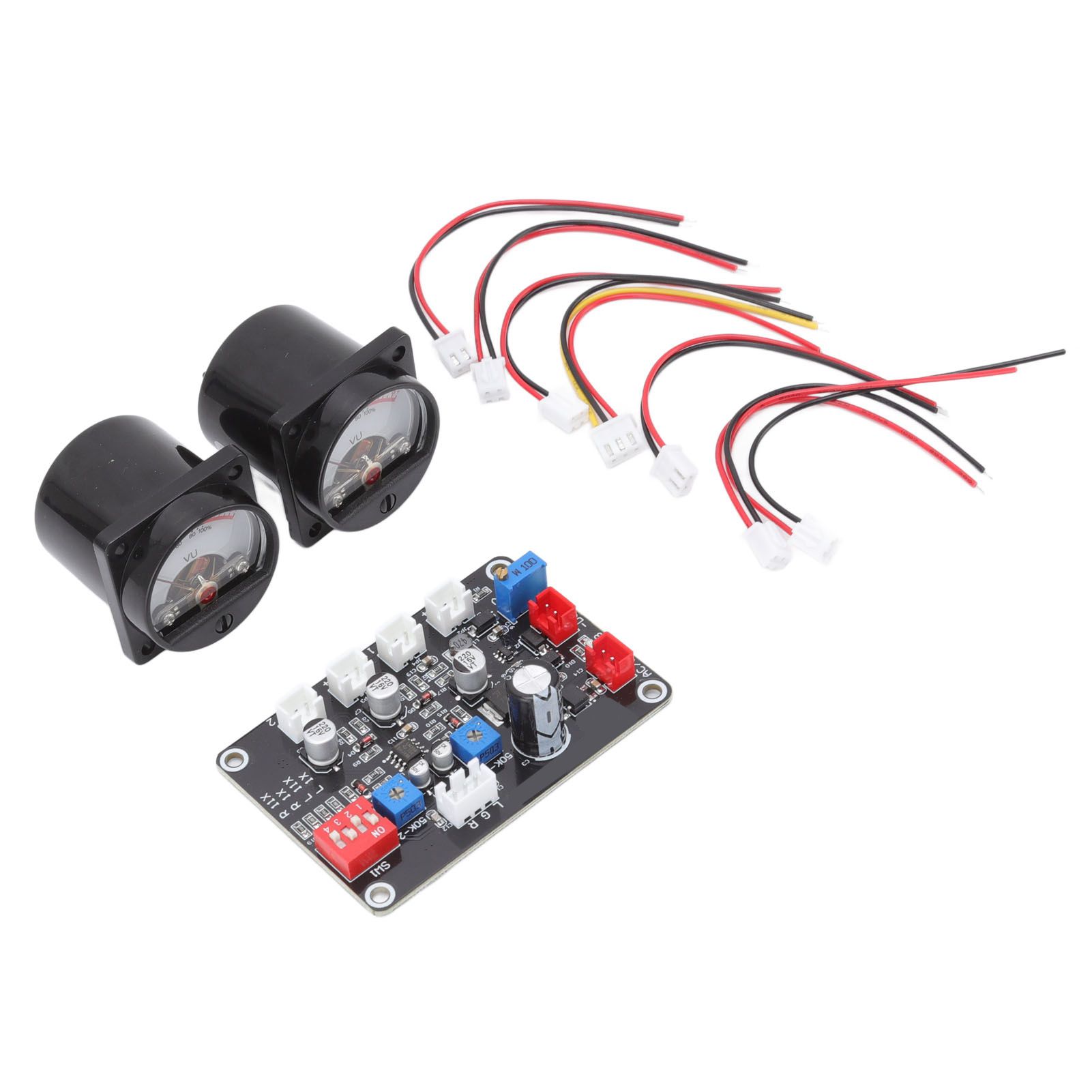 2pcs VU Level Meter Power Amplifier VU Panel Meter with Driver Board for view 5