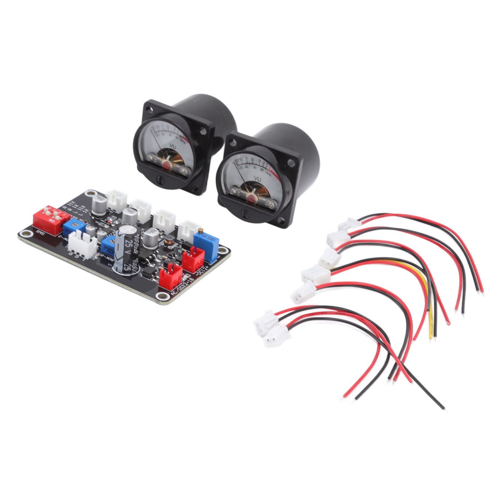 2pcs VU Level Meter Power Amplifier VU Panel Meter with Driver Board for view 6