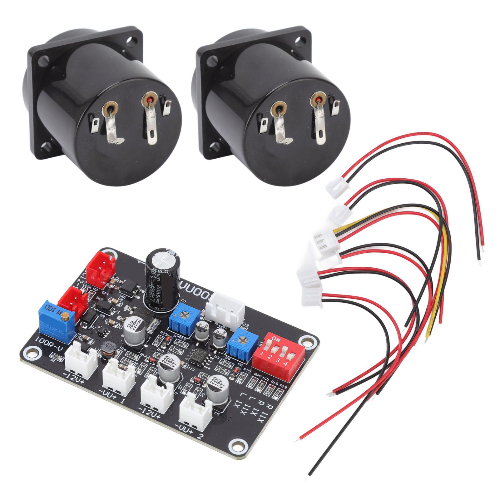 2pcs VU Level Meter Power Amplifier VU Panel Meter with Driver Board for view 10