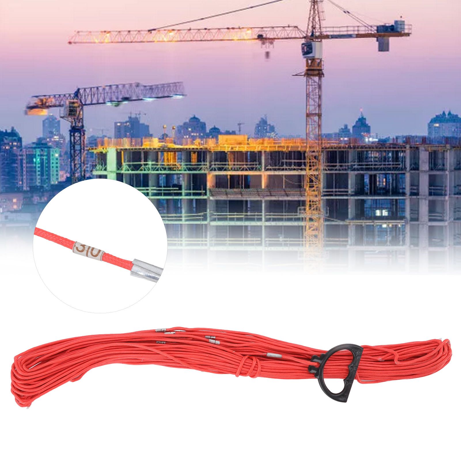 Nylon Rope Multipurpose Industrial Scale Measuring Rope with Inside Steel Wire view 11